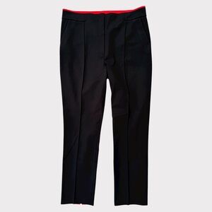 Dorothee Schumacher Split Hem Pants Black Red Size 6